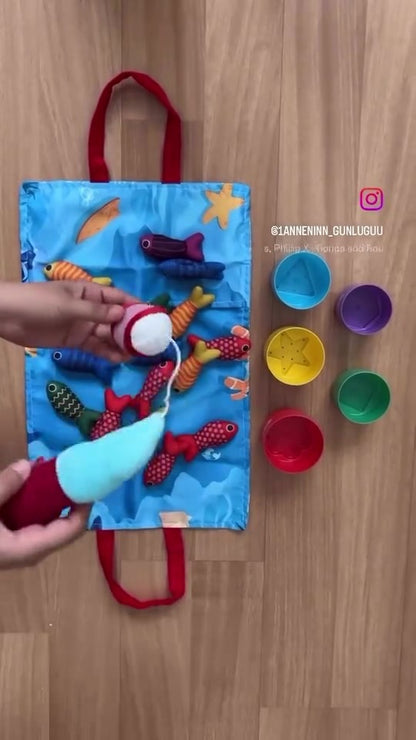 Sünger Balıkçı Oyunu – 22 Parça Balık Tutma Seti