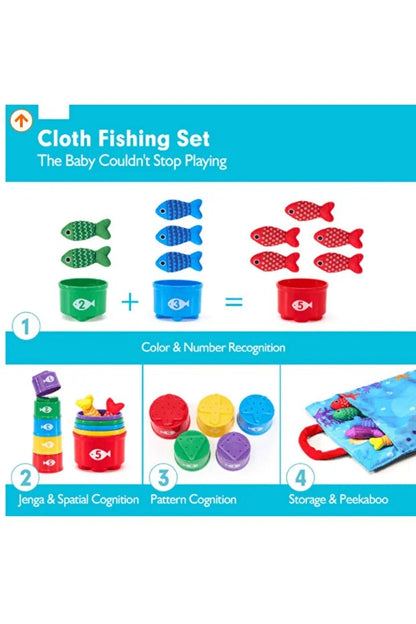 Sünger Balıkçı Oyunu – 22 Parça Balık Tutma Seti