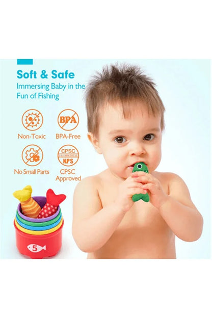 Sünger Balıkçı Oyunu – 22 Parça Balık Tutma Seti